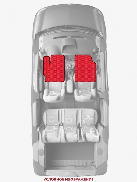 ЭВА коврики «Queen Lux» передние для Volkswagen Golf GTI