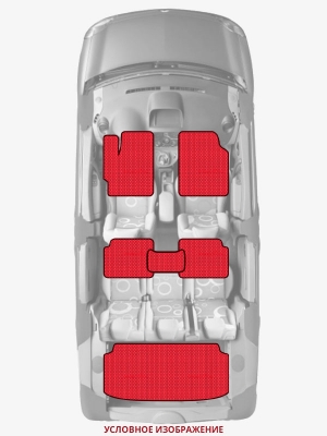 ЭВА коврики «Queen Lux» комплект для Dodge Ram Van (1G)